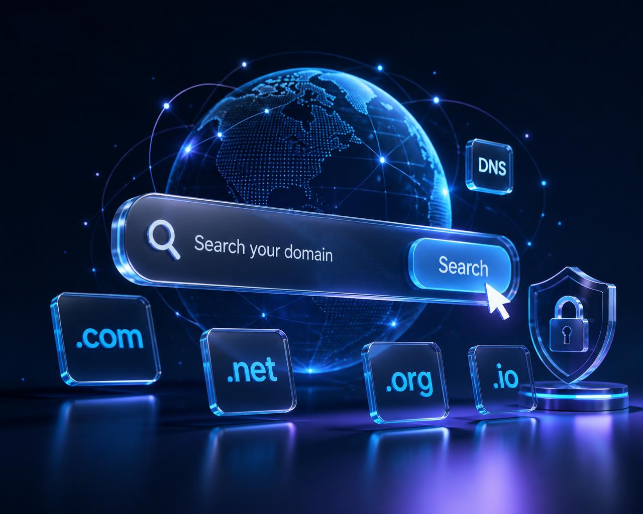 Domain Registration interface showcase